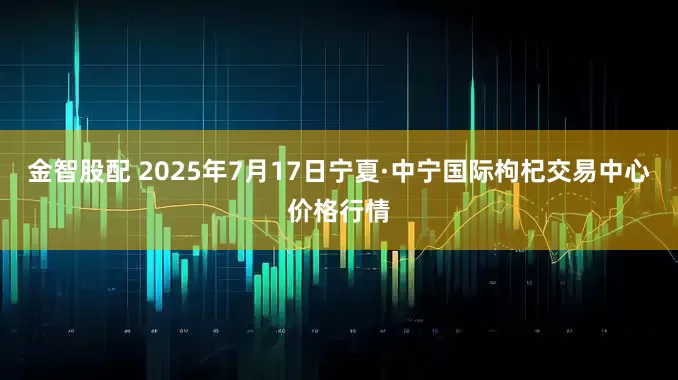 金智股配 2025年7月17日宁夏·中宁国际枸杞交易中心价格行情